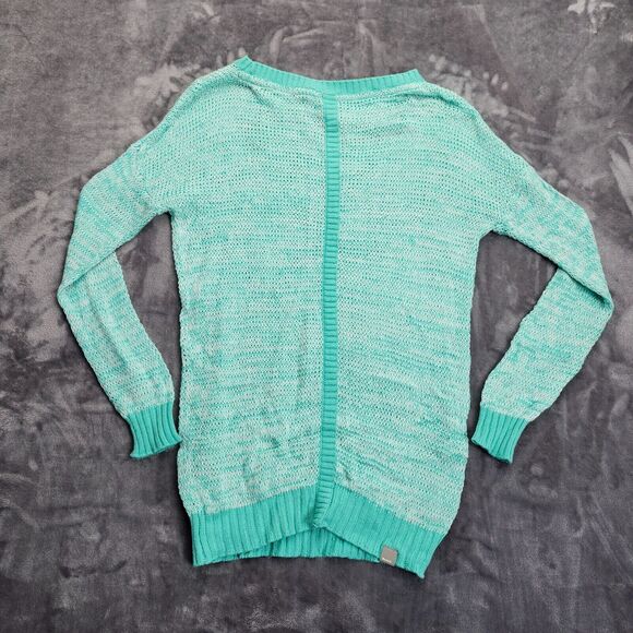 Bench Urban Wear Womens Long Sleeve Loose Knit Sweater Green Size Small - Picture 2 of 9